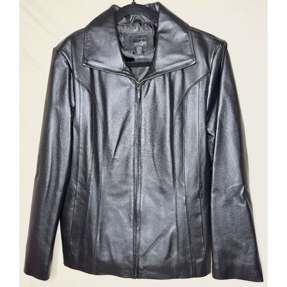 Women’s East 5th, Leather Jacket, L, Black - Picture 1 of 16